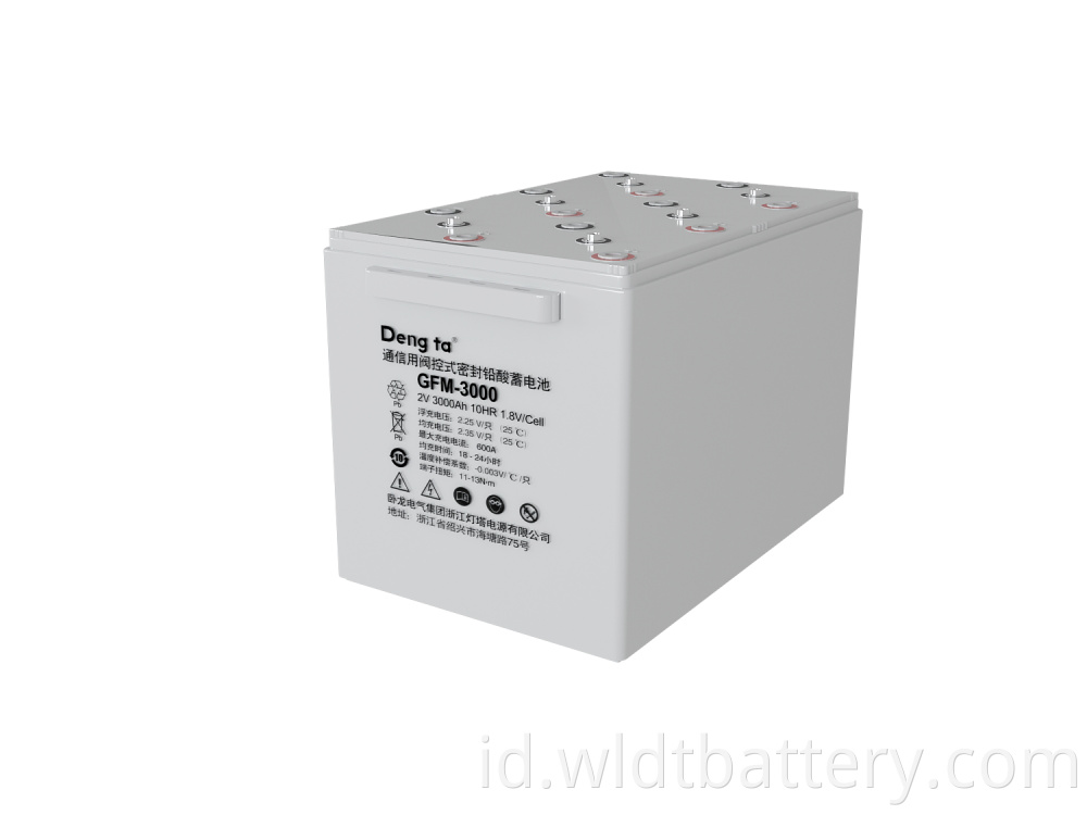 Lead Acid Battery, Valve Regulated Sealed Battery, 2V 3000Ah Battery